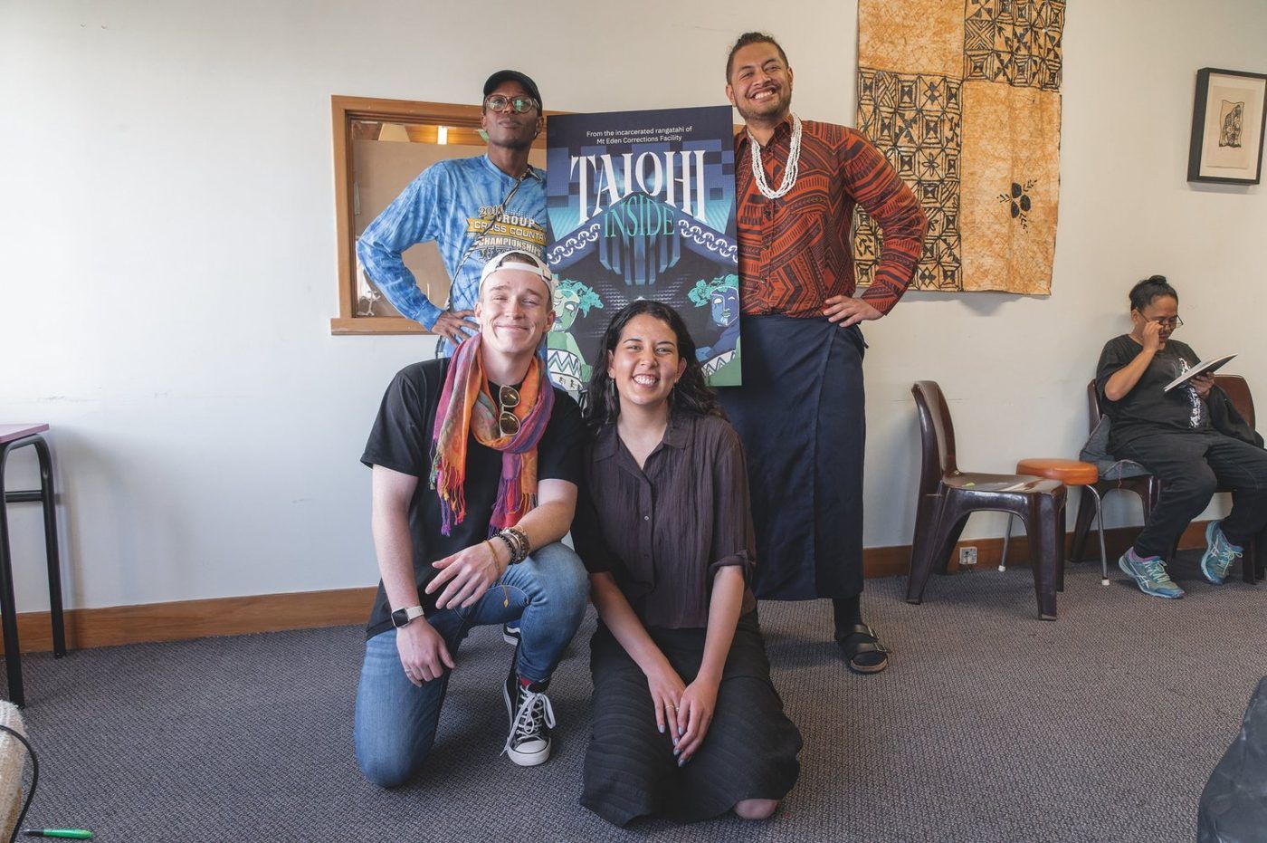 The Te Kāhui team at a book launch.